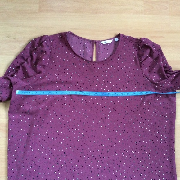 Reitmans XXL Rouched Short Sleeve Pink Blouse - Picture 5 of 8